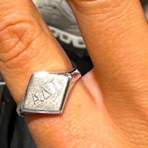 Alpha Delta Pi Sterling Silver Ring 6.5 NEW